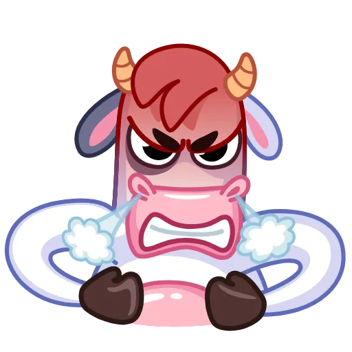 😡 Эмодзи «Cow - корова» для Telegram