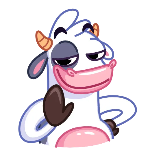 🤭 Эмодзи «Cow - корова» для Telegram