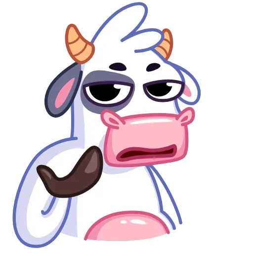 🤔 Эмодзи «Cow - корова» для Telegram