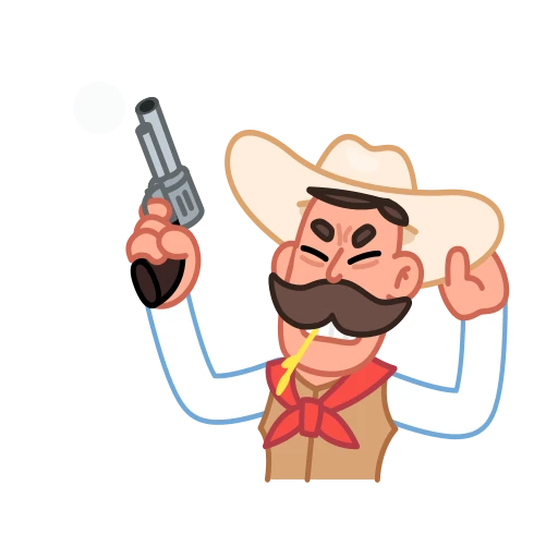 👋 Стикер «Cowboy» для Telegram