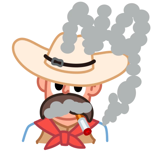 🙅‍♂️ Стикер «Cowboy» для Telegram