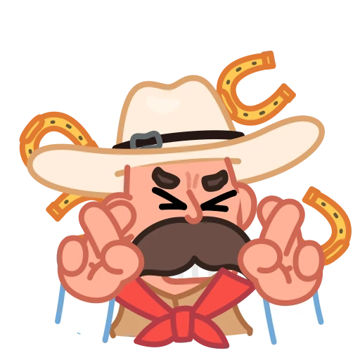 🤞 Стикер «Cowboy» для Telegram