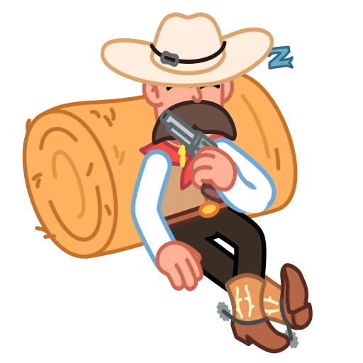 😴 Стикер «Cowboy» для Telegram