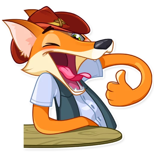 👍 Стикер «Cowboy Fox» для Telegram