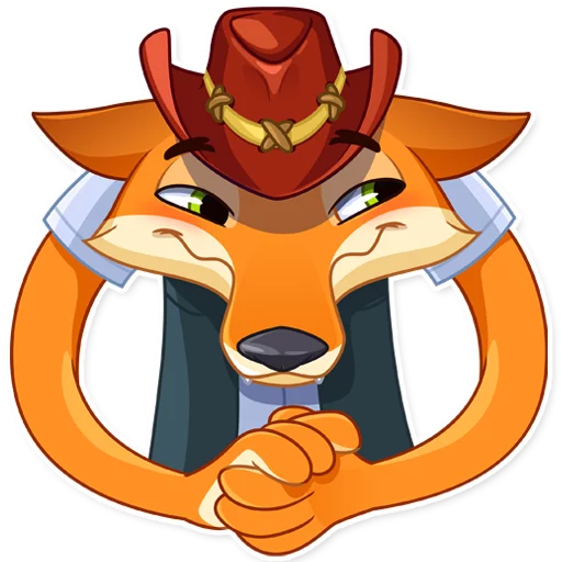 😈 Стикер «Cowboy Fox» для Telegram