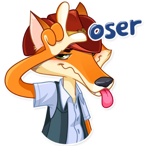😛 Стикер «Cowboy Fox» для Telegram