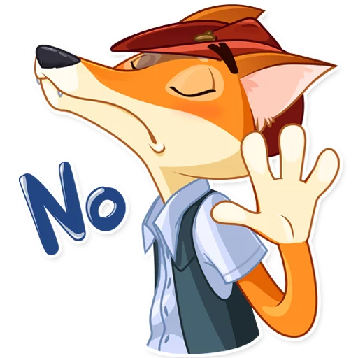 🙅‍♂️ Стикер «Cowboy Fox» для Telegram
