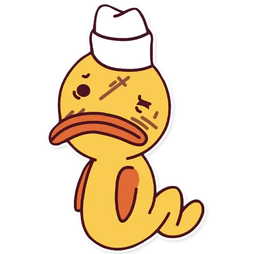 🤕 Стикер «Кря (Капитан Кракен / Captain Kraken)» для Telegram