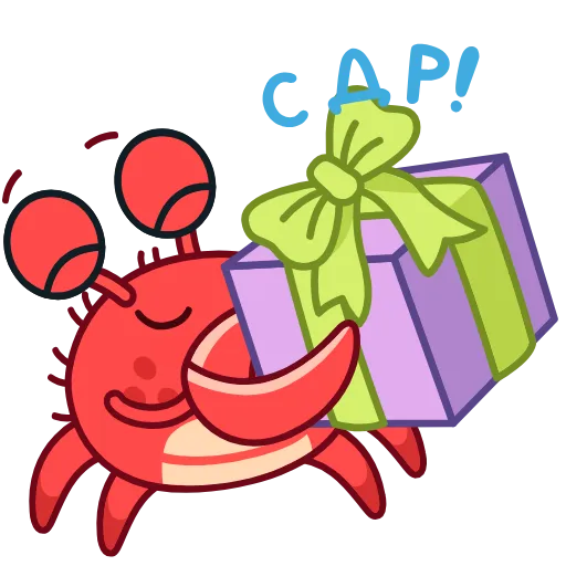 🎁 Эмодзи «Краб Рэдик» для Telegram