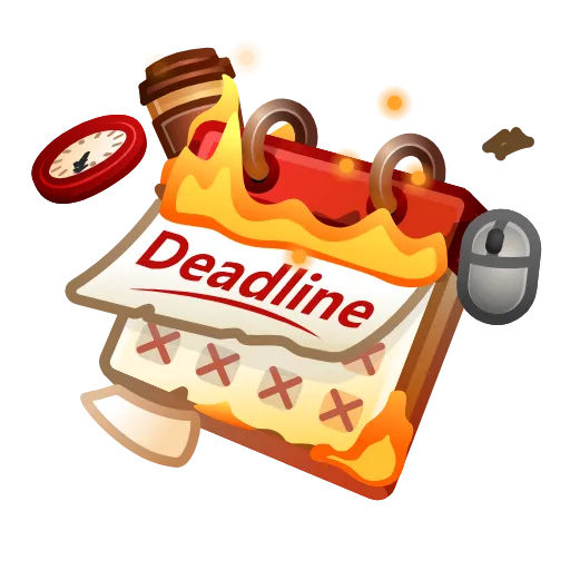 📆 Стикер «Crafts Desk Calendar» для Telegram