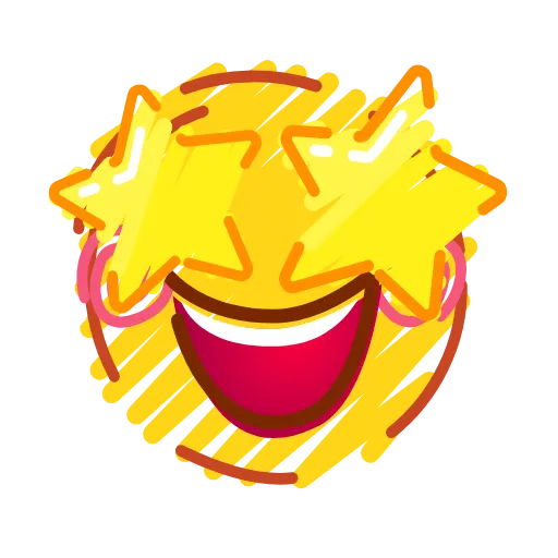 🤩 Эмодзи «Crayons Emoji» для Telegram
