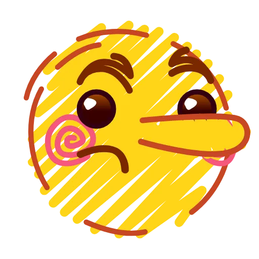 🤥 Эмодзи «Crayons Emoji» для Telegram