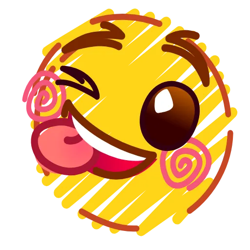 😜 Эмодзи «Crayons Emoji» для Telegram