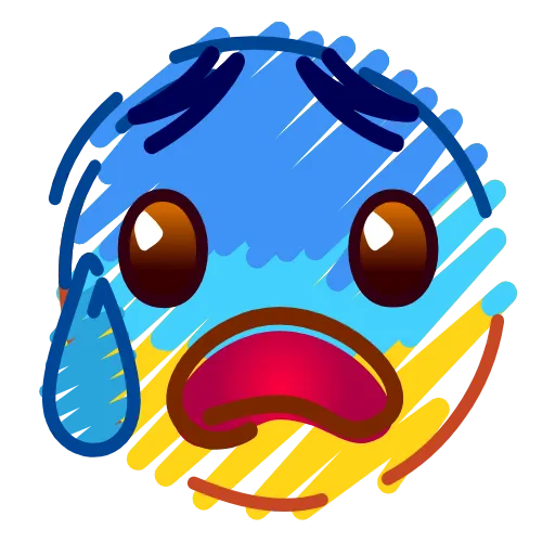 😰 Эмодзи «Crayons Emoji» для Telegram