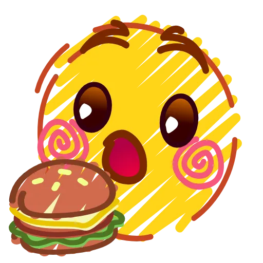 🍔 Эмодзи «Crayons Emoji» для Telegram