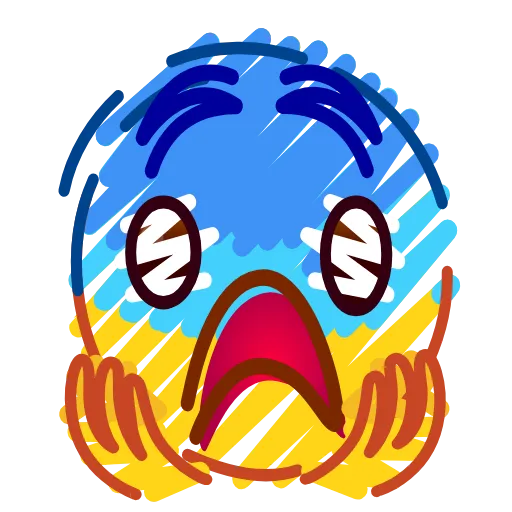 😱 Эмодзи «Crayons Emoji» для Telegram