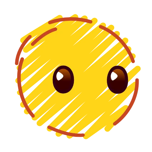 😶 Эмодзи «Crayons Emoji» для Telegram