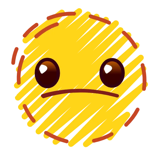 🫥 Эмодзи «Crayons Emoji» для Telegram
