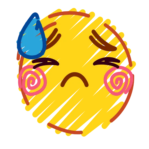 😓 Эмодзи «Crayons Emoji» для Telegram