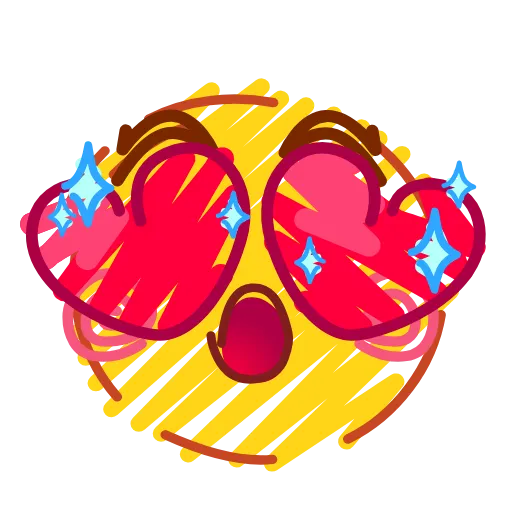 😍 Эмодзи «Crayons Emoji» для Telegram