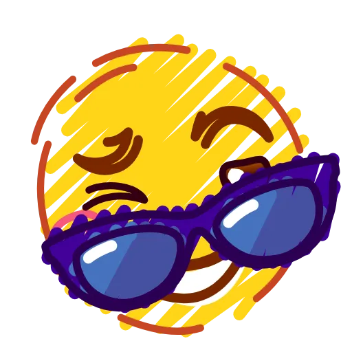 😎 Эмодзи «Crayons Emoji» для Telegram