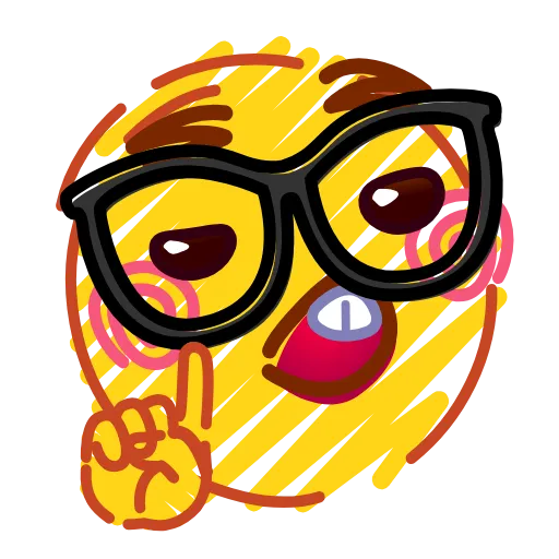 🤓 Эмодзи «Crayons Emoji» для Telegram
