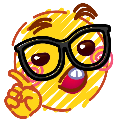 🤓 Стикер «Crayons Emoji» для Telegram