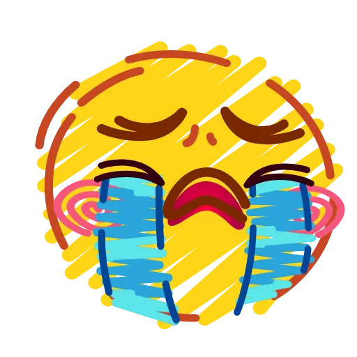 😭 Стикер «Crayons Emoji» для Telegram