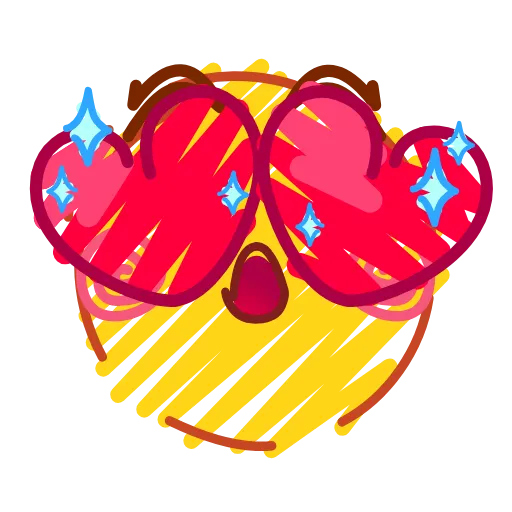 😍 Стикер «Crayons Emoji» для Telegram