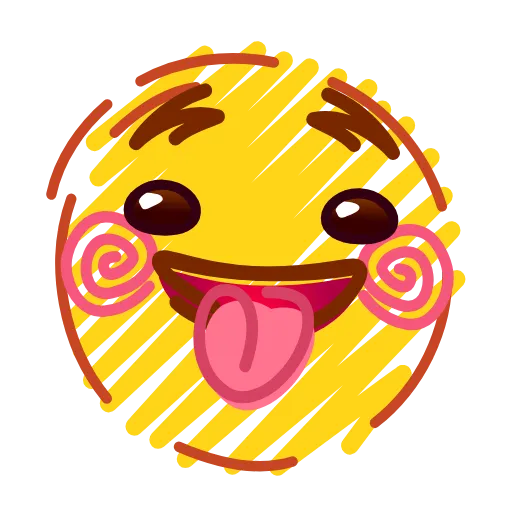 😛 Стикер «Crayons Emoji» для Telegram