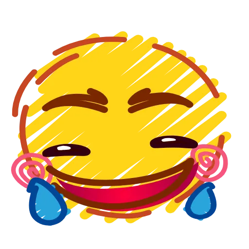 😂 Стикер «Crayons Emoji» для Telegram