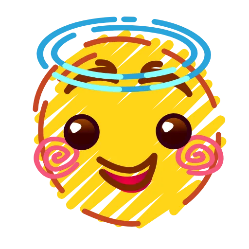 😇 Стикер «Crayons Emoji» для Telegram