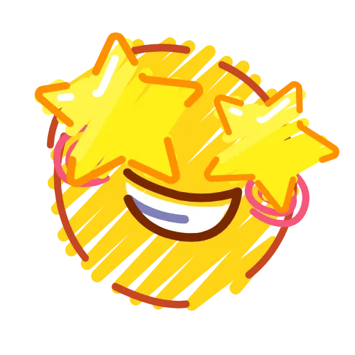 🤩 Стикер «Crayons Emoji» для Telegram