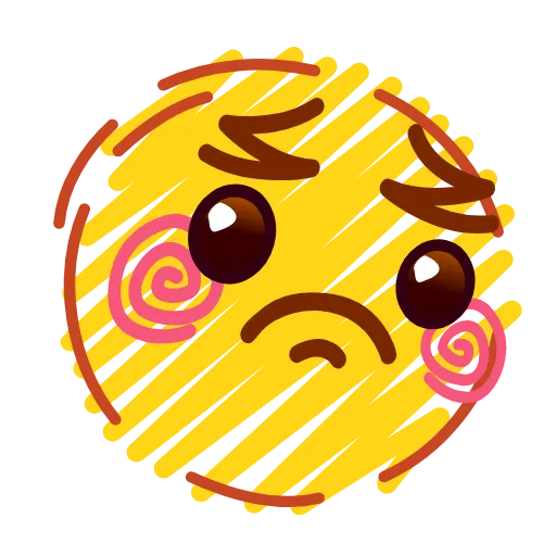😟 Стикер «Crayons Emoji» для Telegram