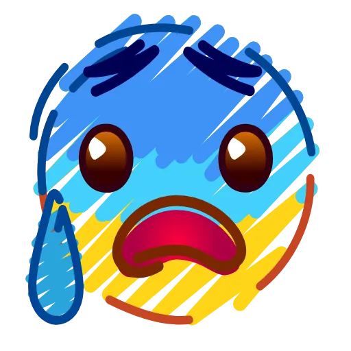 😰 Стикер «Crayons Emoji» для Telegram