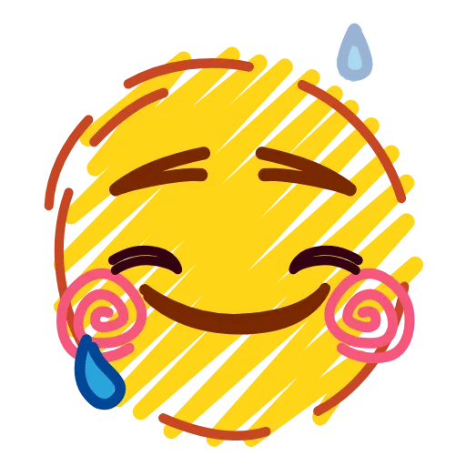 😅 Стикер «Crayons Emoji» для Telegram