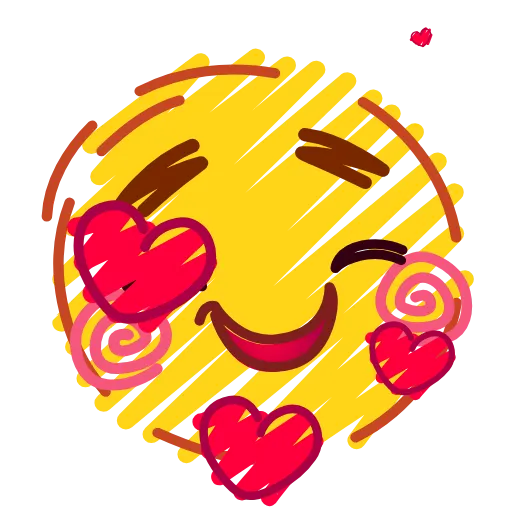 🥰 Стикер «Crayons Emoji» для Telegram
