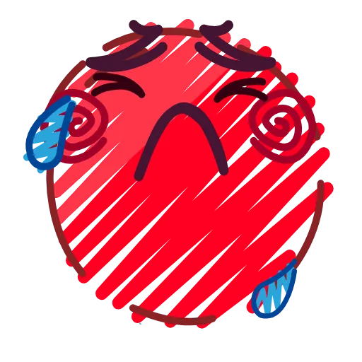 🥵 Стикер «Crayons Emoji» для Telegram