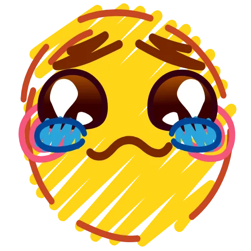 🥹 Стикер «Crayons Emoji» для Telegram