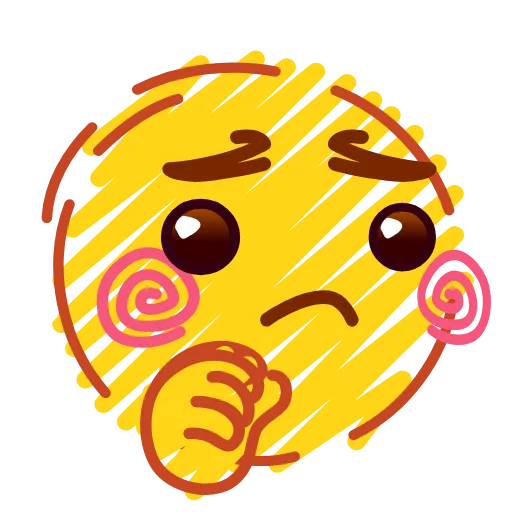 🤫 Стикер «Crayons Emoji» для Telegram