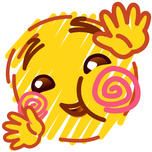 🤗 Стикер «Crayons Emoji» для Telegram