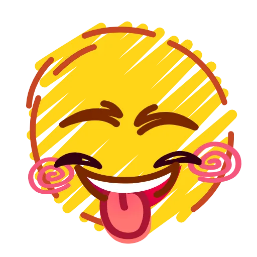😜 Стикер «Crayons Emoji» для Telegram