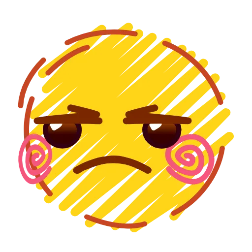 😒 Стикер «Crayons Emoji» для Telegram