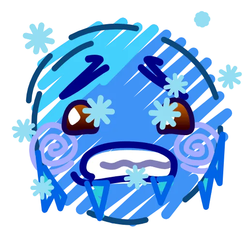 🥶 Стикер «Crayons Emoji» для Telegram