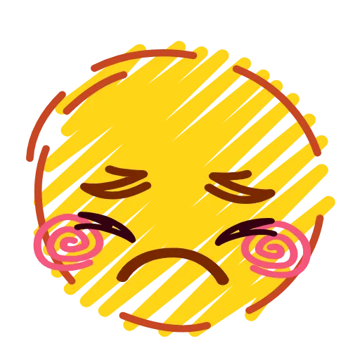 😣 Стикер «Crayons Emoji» для Telegram