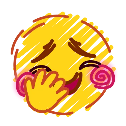 🤭 Стикер «Crayons Emoji» для Telegram