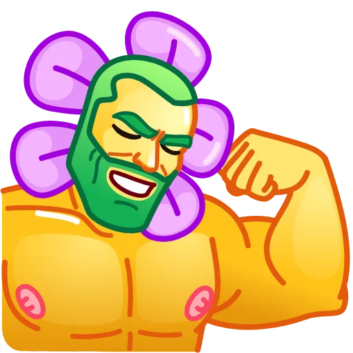 💪 Эмодзи «Crazy Daisy» для Telegram