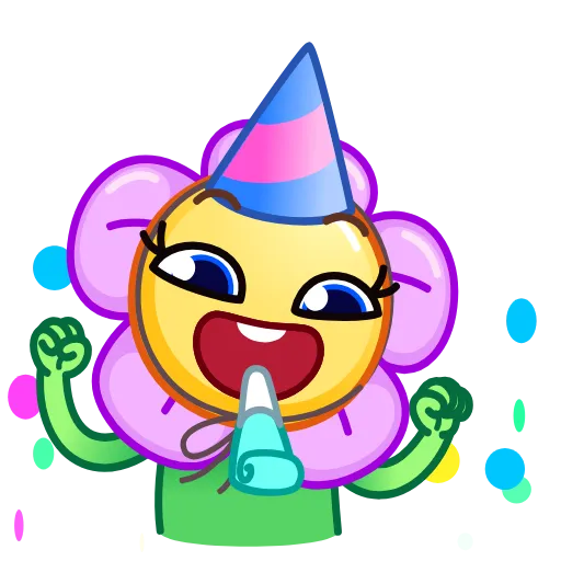🥳 Эмодзи «Crazy Daisy» для Telegram
