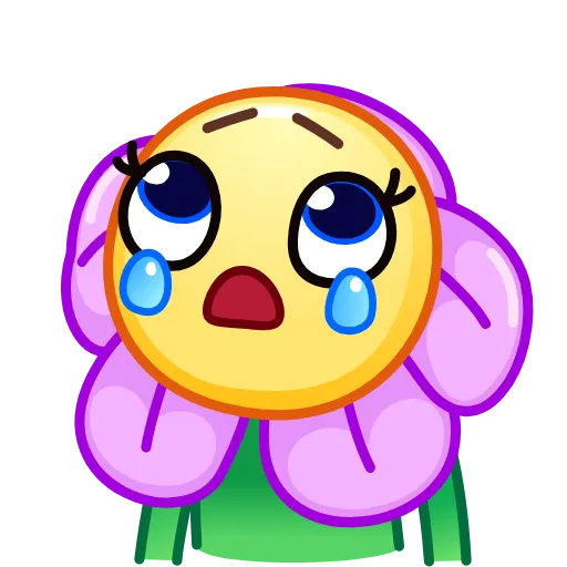 😢 Эмодзи «Crazy Daisy» для Telegram