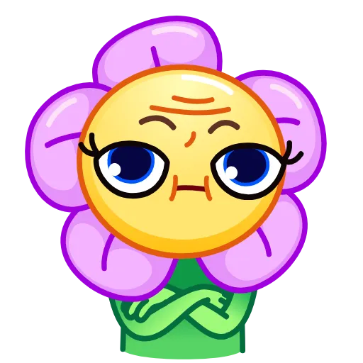 ⛔️ Эмодзи «Crazy Daisy» для Telegram